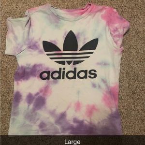 Tye dye adidas shirt